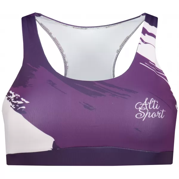  Ženski vrhunski športni modrček ALTISPORT VOJ/ALW081POD01 TEMNO VIJOLIČNA 