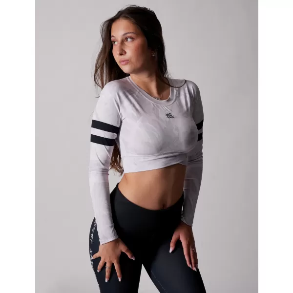  Vrhunski ženski funkcionalni top z dolgimi rokavi ALTISPORT VOJ/ALW096TR04 BELA 