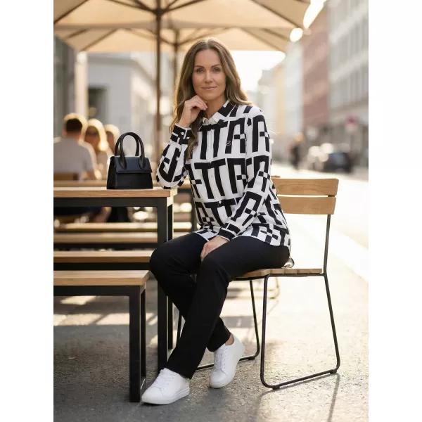  Srajca ALTISPORT ELOISA ČRNA/BELA 