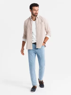 Kavbojke OMBRE OM-PADP-0225 SVETLO MODRA