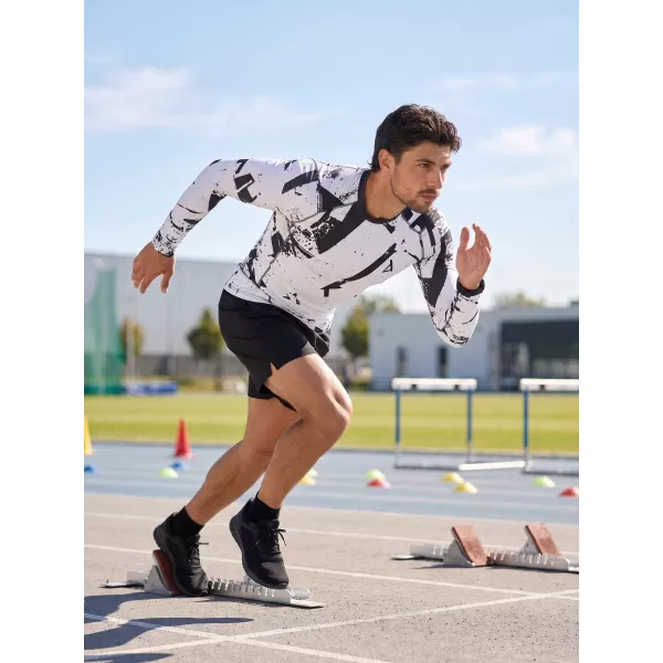  Moška premium kompresijska majica z dolgimi rokavi ALTISPORT VOJ/ALM079TR03 ČRNO SIVA 