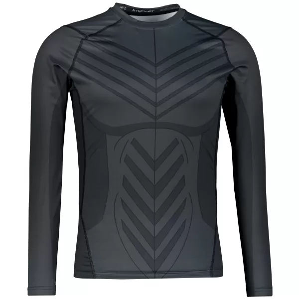 Moška premium kompresijska majica z dolgimi rokavi ALTISPORT VOJ/ALM095TR03 ČRNA 