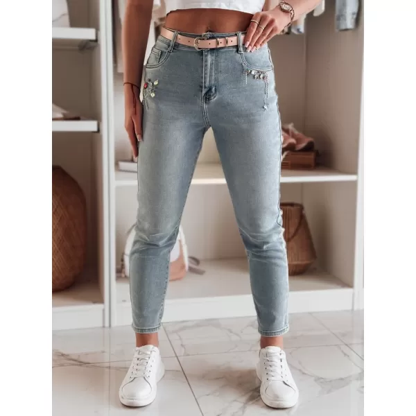  Ženske hlače DSTREET BLINGBLING UY2451 MODRO 
