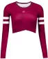 Vrhunski ženski funkcionalni top z dolgimi rokavi ALTISPORT VOJ/ALW096TR04 BORDO