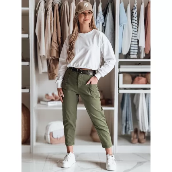  Ženske hlače DSTREET CHINOSKA UY2558 KHAKI 