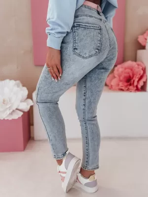Ženske hlače DSTREET SKINNEX UY2476 MODRO