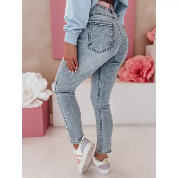  Ženske hlače DSTREET SKINNEX UY2476 MODRO 