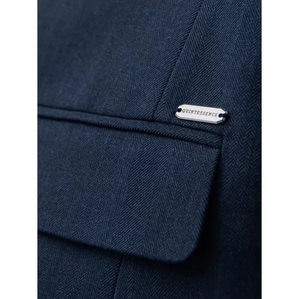  Pánské sako OMBRE OM-BLZB-0135 DARK BLUE 
