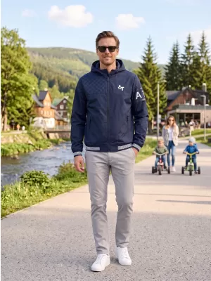 Moška jakna ALTISPORT EGBERT TEMNO MODRA
