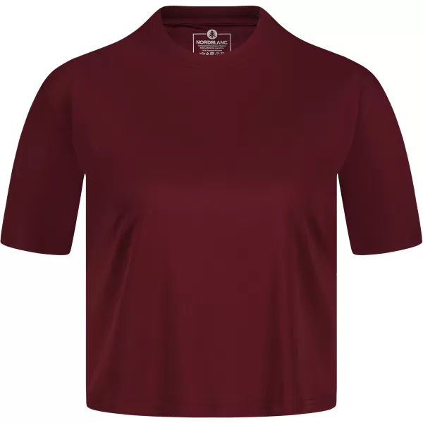  Ženski funkcionalni kratki top NORDBLANC NBSLF8028 BORDO 