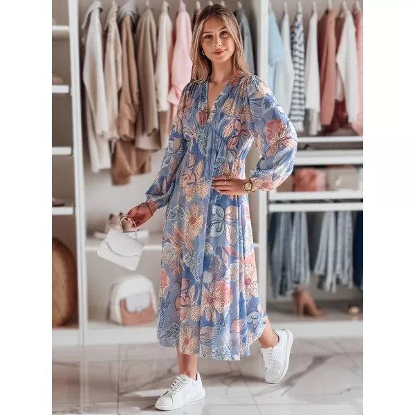  Obleka DSTREET LILOVIE EY2570 SVETLO MODRA 