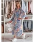 Obleka DSTREET LILOVIE EY2570 SVETLO MODRA