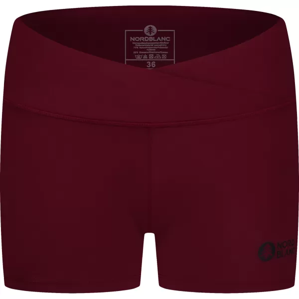  Ženske kratke hlače za fitnes NORDBLANC NBSPL8038 BORDO 