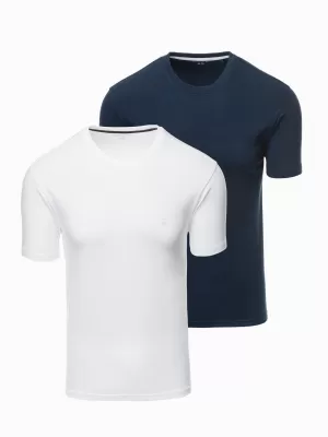 Srajca OMBRE OM-TSBS-0232 BELA/MORNARSKA