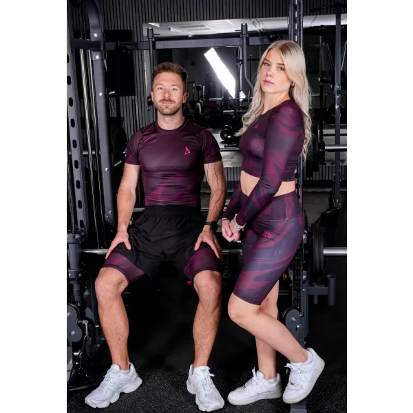  Vrhunski ženski funkcionalni top z dolgimi rokavi ALTISPORT VOJ/ALW072TR04 VINSKO RDEČE 