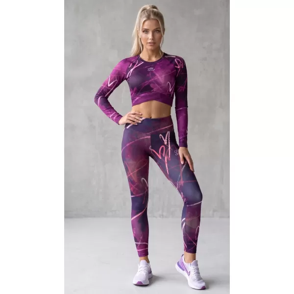  Vrhunski ženski funkcionalni top z dolgimi rokavi ALTISPORT VOJ/ALW082TR04 VIJOLIČNA 