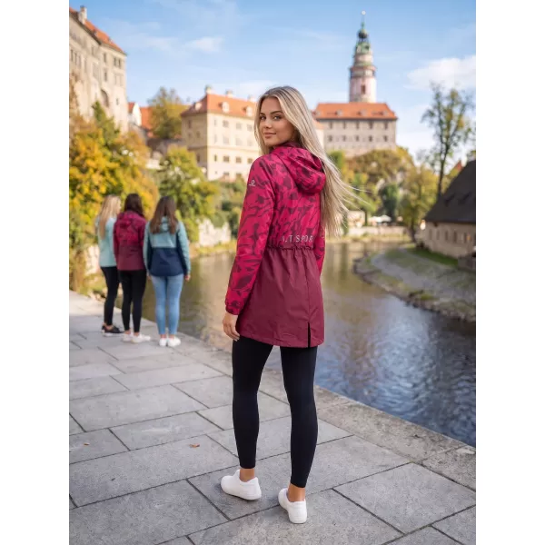  Ženski plašč ALTISPORT ELANI BORDO 