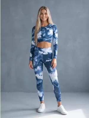 Vrhunski ženski funkcionalni top z dolgimi rokavi ALTISPORT VOJ/ALW066TR04 TEMNO MODRA