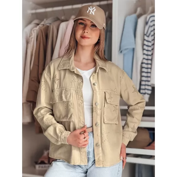  Ženska jakna DSTREET STRASHINE TY4847 KARAMELA 