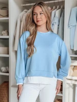 Damske trenirke DSTREET LUZZIO BY1382 SVETLO MODRA
