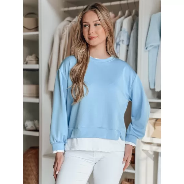  Damske trenirke DSTREET LUZZIO BY1382 SVETLO MODRA 