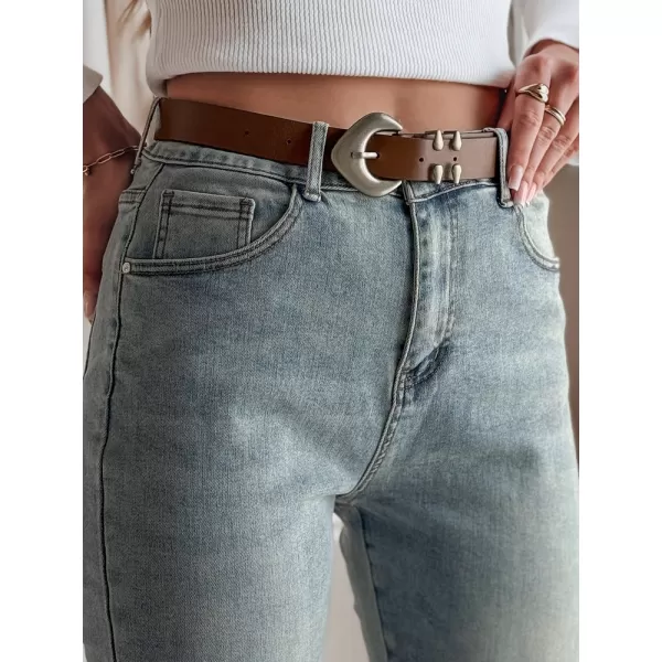 Ženske hlače DSTREET SLIMVISA UY2460 MODRO 