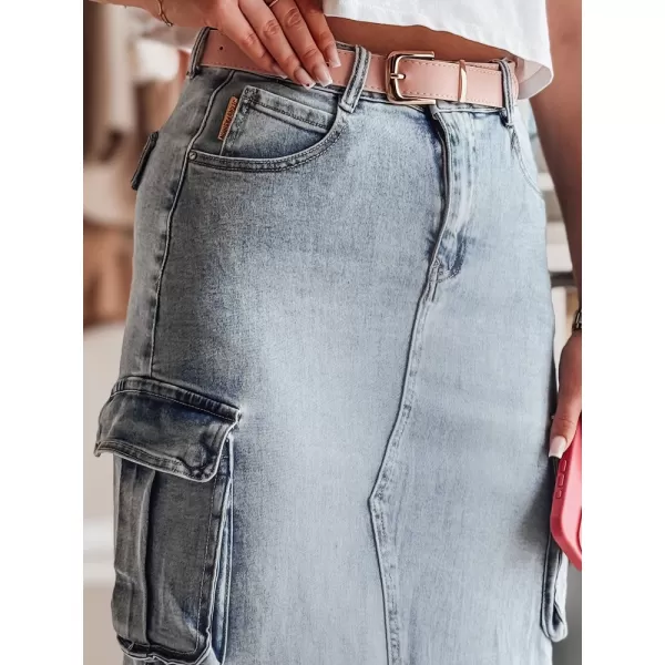  Žensko krilo DSTREET CARGOMIDI CY0490 MODRO 