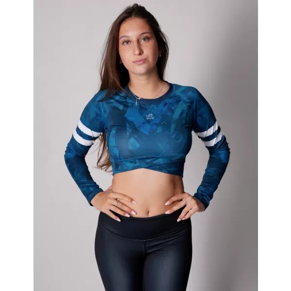  Vrhunski ženski funkcionalni top z dolgimi rokavi ALTISPORT VOJ/ALW096TR04 KEROZIN 