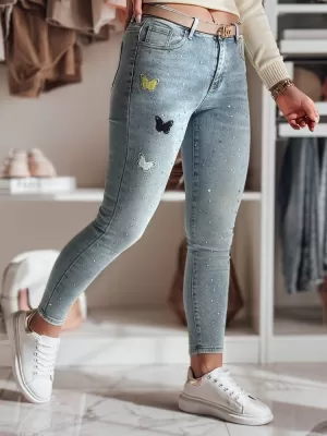 Ženske hlače DSTREET LUMITTA UY2429 MODRO