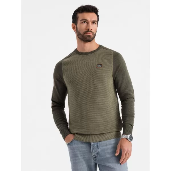  Moški pulover OMBRE OM-SWSW-0121 OLJK 