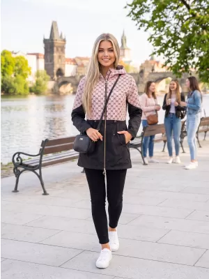 Ženski plašč KIXMI UNNI SVETLO BEŽ/ČRNA