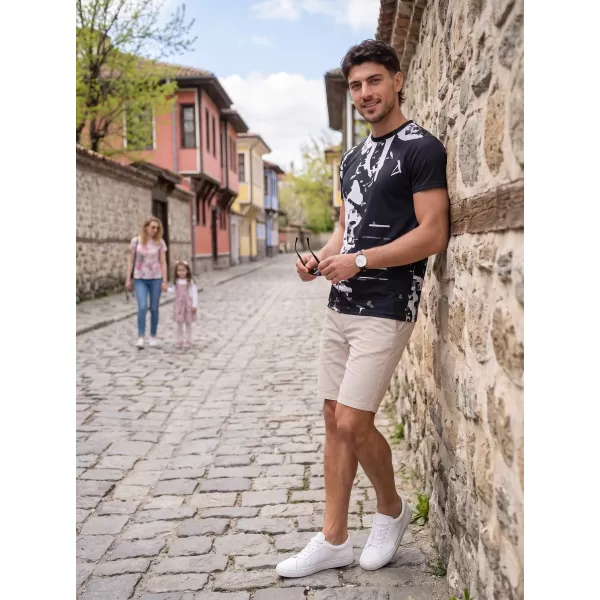  Moška premium plus funkcionalna majica s kratkimi rokavi ALTISPORT VOJ/ALM057TR02 ČRNA 