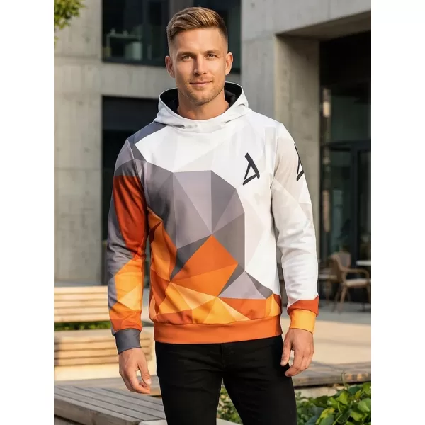  Moška funkcionalna trenirka Premium ALTISPORT VOJ/ALM007MI01 ORANŽNA/SIVA 