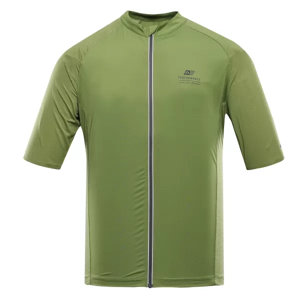 Kolesarski dres ALPINE PRO SAGEN 2 ZELENO 