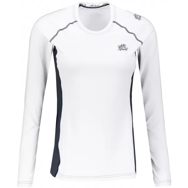  Ženska premium funkcionalna majica z dolgimi rokavi ALTISPORT VOJ/ALW078TR03 BELA 