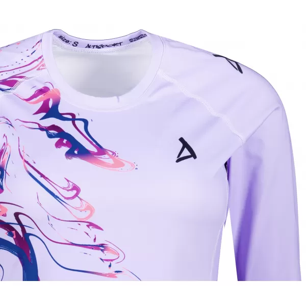  Ženska premium funkcionalna majica z dolgimi rokavi ALTISPORT VOJ/ALW064TR03 LILA 
