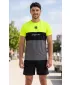 Moška premium plus funkcionalna majica s kratkimi rokavi ALTISPORT VOJ/ALM051TR02 NEON-RUMENA