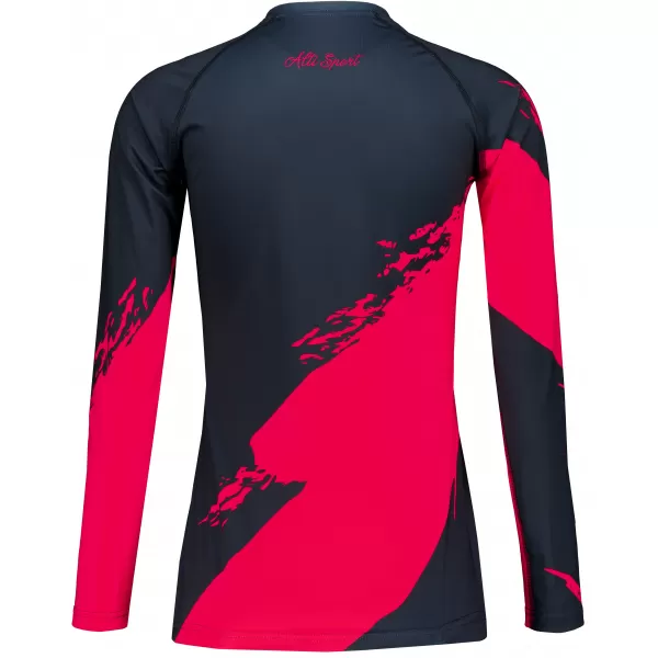 Ženska premium funkcionalna majica z dolgimi rokavi ALTISPORT VOJ/ALW081TR03 VROČE ROZA 