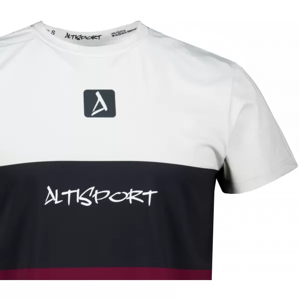  Moška premium plus funkcionalna majica s kratkimi rokavi ALTISPORT VOJ/ALM051TR02 BORDO 