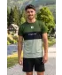 Moška premium plus funkcionalna majica s kratkimi rokavi ALTISPORT VOJ/ALM051TR02 KAKI