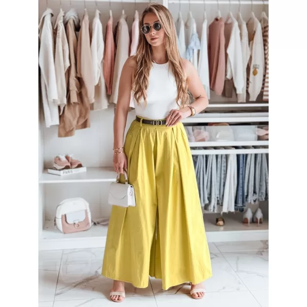  Ženske hlače DSTREET FLOWES UY2589 JANTAR 