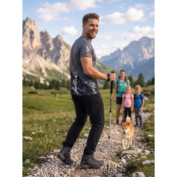  Moška premium plus funkcionalna majica s kratkimi rokavi ALTISPORT VOJ/ALM059TR02 SIVA 