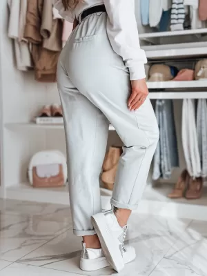 Ženske hlače DSTREET TAILANDI UY2553 SVETLO SIVA