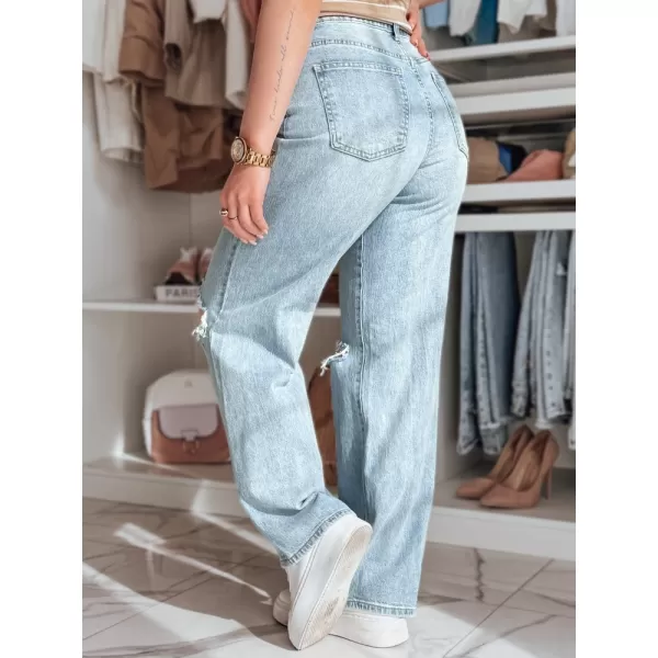  Ženske hlače DSTREET STYLLEG UY2491 MODRO 