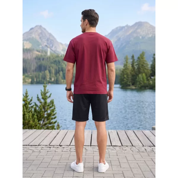  Moška majica s kratkimi rokavi ALTISPORT ALM188812 GRANAT 