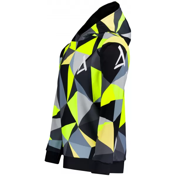  Moška funkcionalna trenirka Premium ALTISPORT VOJ/ALM007MI01 ČRNA/FLUO RUMENA 