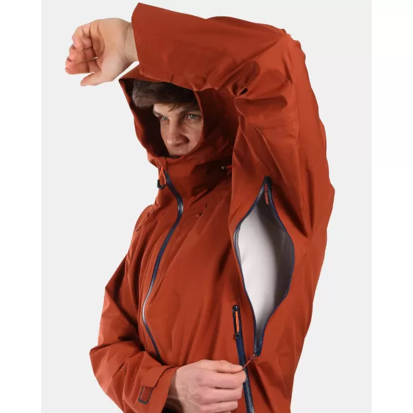  Moška hardshell jakna KILPI MAMBA-M YM0101KI RJAVA 
