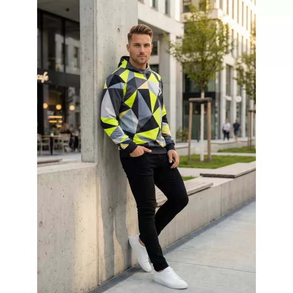  Moška funkcionalna trenirka Premium ALTISPORT VOJ/ALM007MI01 ČRNA/FLUO RUMENA 