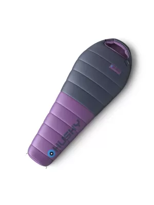 Ženska spalna vreča s puhom HUSKY DRAPE LADIES -20°C MODRA/VIJOLIČNA