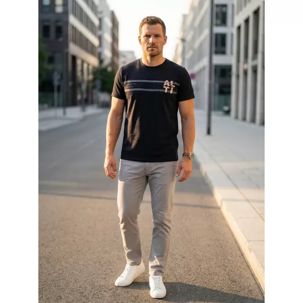  Moška majica s kratkimi rokavi ALTISPORT EBEN ČRNA 